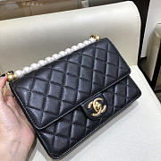 CHANEL CLASSIC RHOMBOID COVER BAG BLACK - 2