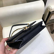 CHANEL CLASSIC RHOMBOID COVER BAG BLACK - 6