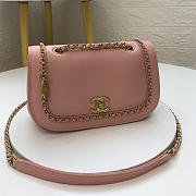 CHANEL NEW DUMPLING BAG PINK - 1