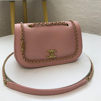 CHANEL NEW DUMPLING BAG PINK