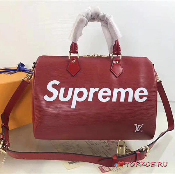 LOUIS VUITTON SUPREME HANDBAG RED M40432 3012 - 1