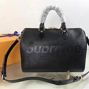 LOUIS VUITTON SUPREME HANDBAG BLACK M40432 - 1