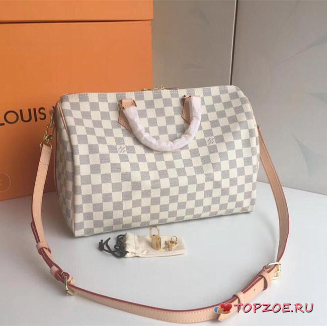 LOUIS VUITTON SPEEDY 35 DAMIER AZUR CANVAS 3805 - 1