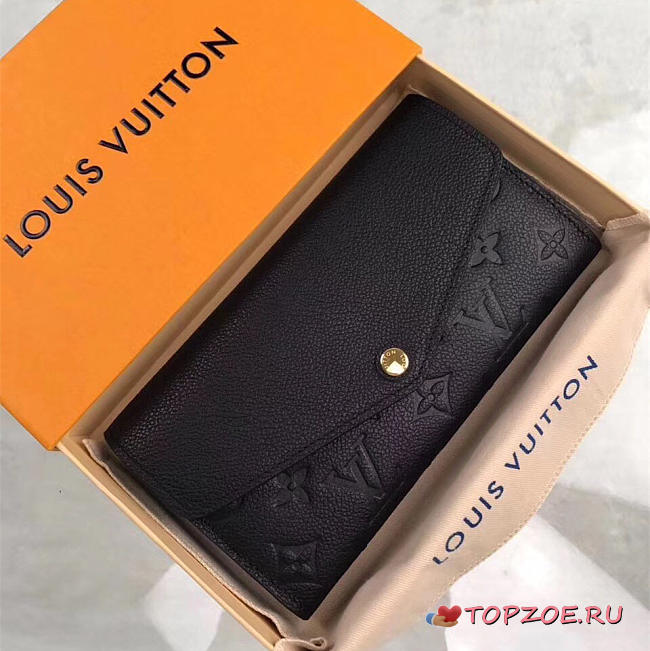 LOUIS VUITTON SARAH WALLET NOIR - 1