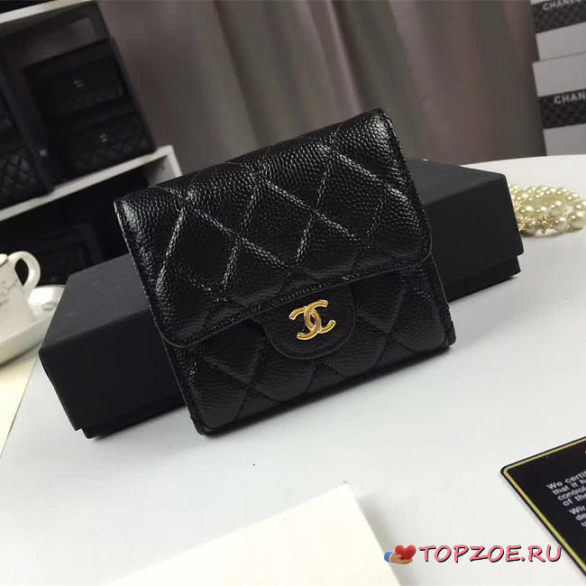 chanel purse clutch caviar gold buckle CohotBag 10218184 - 1
