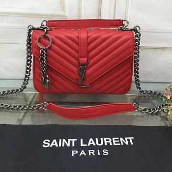 SAINT LAURENT FEMALE BAG 26608 RED MEDIUM