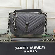 SAINT LAURENT FEMALE BAG 26608 ELEPHANT GREY MEDIUM - 1