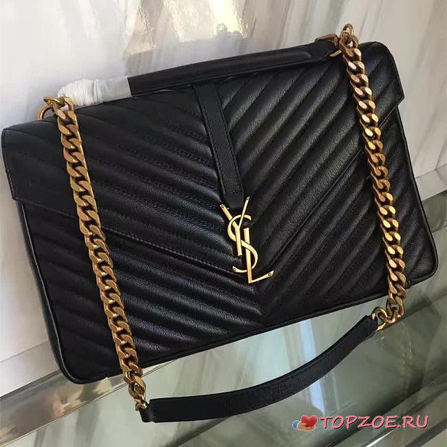 YSL MONOGRAM COLLEGE BLACK GOLD 5104 - 1