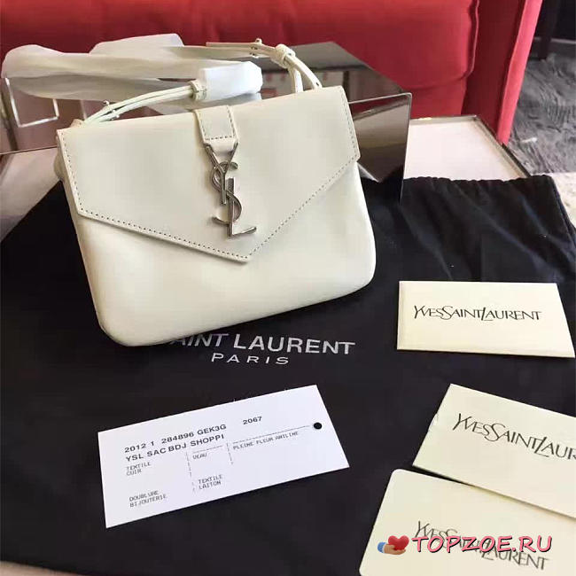 ysl monogramme sac université white CohotBag - 1