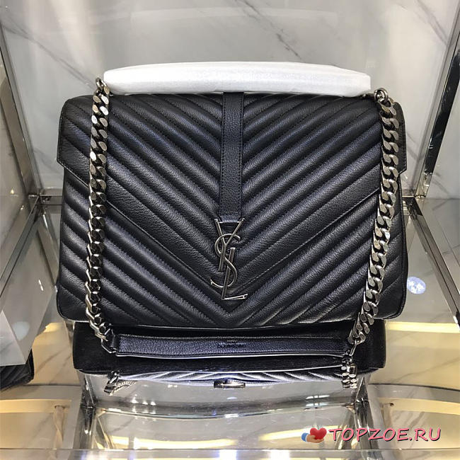 YSL MONOGRAM COLLEGE LARGE BLACK 5097 - 1