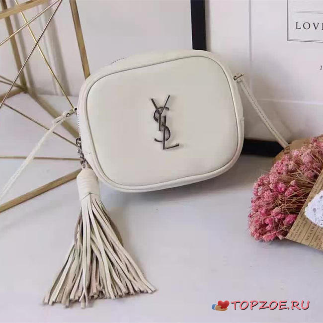YSL MONOGRAM BLOGGER WHITE - 1