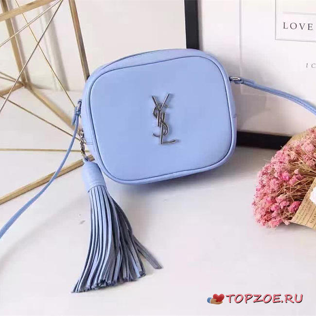 YSL MONOGRAM BLOGGER LIGHT BLUE 5120 - 1