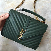 YSL GOLD MONOGRAM COLLEGE GREEN 5111 - 1