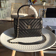 CHANEL NEW RHOMBIC CHAIN BAG BLACK - 1