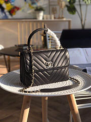 CHANEL NEW RHOMBIC CHAIN BAG BLACK - 3