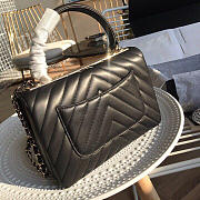 CHANEL NEW RHOMBIC CHAIN BAG BLACK - 5