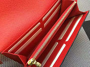 LV ENVELOPE WALLET M62147 RED - 5