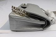 CHANEL CLASSIC HANDBAG SILVER - 2