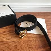 GUCCI ORIGINAL SINGLE CLASSIC BELT BLACK - 6