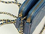 CHANEL 2019 NEW CHAIN BAG DARK BLUE - 5