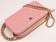 CHANEL 2019 NEW CHAIN BAG PINK - 6