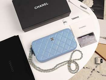 CHANEL 2019 NEW CHAIN BAG BLUE