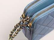 CHANEL 2019 NEW CHAIN BAG BLUE - 2