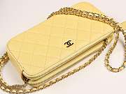CHANEL 2019 NEW CHAIN BAG YELLOW - 5