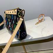 LV FASHION EXQUISITE HANDBAG BLACK 21*13*5CM - 5