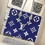 LV MONOGRAM GIANT ONTHEGO TOTE BAG BLUE 41CM - 3