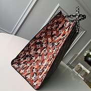 LV MONOGRAM GIANT ON THE GO TOTE BAG BLACK AND KHAKI - 5