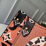 LV MONOGRAM GIANT ON THE GO TOTE BAG BLACK AND KHAKI - 2