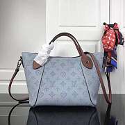 LV CALF LEATHER TOTE 34CM BLUE - 3