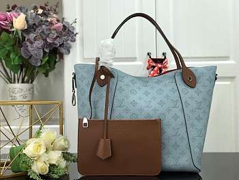 LV CALF LEATHER TOTE 46CM BLUE