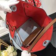 LV CALF LEATHER TOTE 46CM BLUE - 6