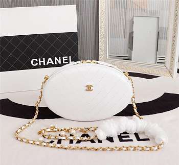 CHANEL WHOLE COWHIDE WHITE