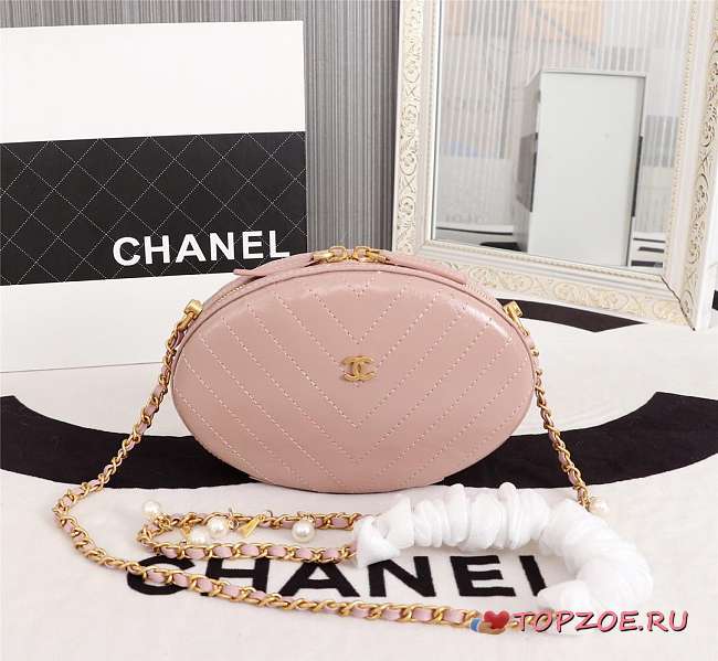 CHANEL WHOLE COWHIDE PINK - 1