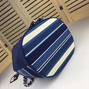 CHANEL CANVAS BUCKET BAG DARK BLUE 24CM - 6