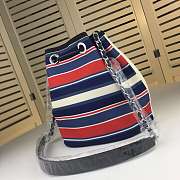 CHANEL CANVAS BUCKET BAG WHITE  24CM - 6