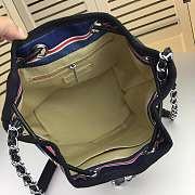 CHANEL CANVAS BUCKET BAG MULTICOLOR 24CM - 2