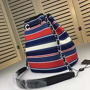 CHANEL CANVAS BUCKET BAG MULTICOLOR 24CM - 4