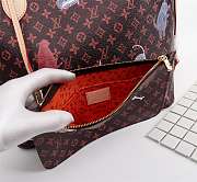 LV Catogram Neverfull MM Marron 32CM - 4