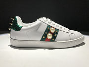 GUCCI ACE STUDDED LEATHER SNEAKER - 1