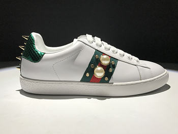 GUCCI ACE STUDDED LEATHER SNEAKER