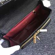 CHANEL LEATHER FLAP BAG BLACK LENGTH 23CM GOLD - 6