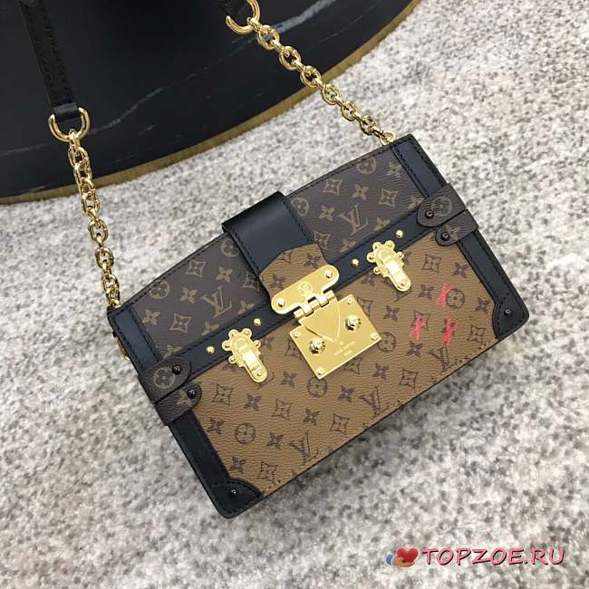 LV TRUNK CLUTCH CANVAS PRINTING HANDBAG - 1