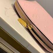 LV PINK COSMETIC BAG EMBOSSED LEATHER - 3