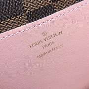 LV CROISETTE WALLET DAMIER CANVAS WALLET DETACHABLE METAL CHAIN PONK - 6