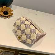 LV ZOÉ WALLET RIVET INLAY DECORATION DAMIER AZUR CANVAS - 3