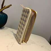 LV CLÉMENCE WALLET RIVET INLAY DAMIER EBENE PATTERN MONOGRAM CANVAS - 5